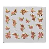 不二貿易 ネイル シール 簡単貼るだけネイルアート FDY118 ローズ 22888