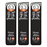 ぺんてる シャープ芯 ぺんてるアイン 0.3mm 2B 3個 AMZ-XC2832B3P