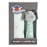 ウィーゴアミーゴ Weegoamigo おくるみ+トイセット モスリン トイ セット ギフトセット Muslin + Crinkle Toy Set Seafoam Elephant