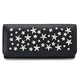 (ジミーチュウ)JIMMY CHOO 長財布 NINO DCS 001/BLACK 財布 二つ折り スタースタッズ レザー ブラック  [並行輸入品]