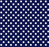 SheetWorld Fitted Pack N Play (Graco) Sheet - Primary Polka Dots Navy Woven - Made In USA by sheetwo