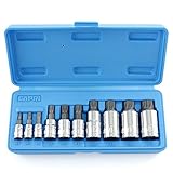 Capri Tools XZN Triple Square Spline Bit Socket Set, Metric, 10-Piece [並行輸入品]