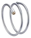 Kelica 59インチプレミアムステンレススチールsus304ハンドヘルドシャワーホース真鍮継手クロム
