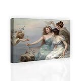 モダンキャンバスアートクラシック油絵世界アート絵画額入りキャンバス壁アートをハングアップする準備の寝室ホーム装飾 20 inch X 16 inch