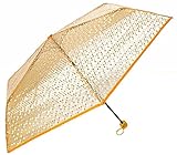 ドット柄 ビニール傘 折り畳み傘 視界 良好 ケース 携帯 軽量 撥水 コンパクト (オレンジ)