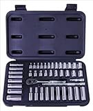 ATD Tools ATD-1200 Sae, Metric 0.25 In. Drive Socket Set, 44 Pc