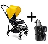 Bugaboo Bee3 Stroller 2015, Black/Bright Yellow + Bugaboo Cup Holder by Bugaboo [並行輸入品]