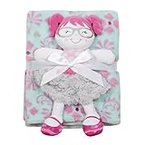 Baby Gear 2 Piece Ultra Plush Nursery Blanket & Toy Buddyセット One Size ブルー