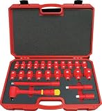 TRUSCO 絶縁ソケットレンチセット(6角タイプ) 差込角12.7mm TZSW4-24S