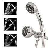Bopai ultra-luxury 3 "降雨シャワーヘッド/ハンドヘルドコンボ。3ウェイ2 in 1 shower-head / handheld-showerコンボクロム