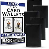 Magic Makers ブラックカードウォレット 5パック ワイルドジョーカー付き