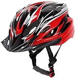 eproduct ヘルメット こども用 自転車 男の子 大人用 改良版 スケボー 等 レディース メンズ 女の子 男の子 (444) (レッド)