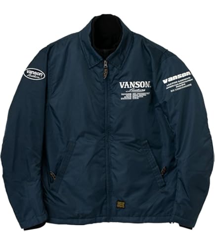 Amazon | [バンソン] コーチジャケット ネイビー XLサイズ SVS2405W