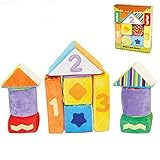 11pcsベビーブロックおもちゃ幼児用、キッズ、ガールズ、バレンタインGrab andキューブスタックブロックセットおもちゃ、幼児布ソフト建物教育Early Leaning Plush Rattle 