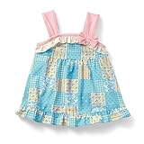 【ベビー水着】ロンパース付きワンピース水着　　ブルー系　サイズ:100