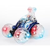 Newest子供用リモート制御トラック、360 °回転し、反転カラーフラッシュ音楽for KidsリモートコントロールTruck Toy ブラック