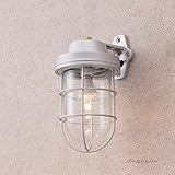 ガーデンライト 庭園灯 屋外 LED 照明 門柱灯 門灯 デッキライトシリーズ マリンライト 100Ｖ ブラケットタイプ LED電球 電球色 /パールシルバー