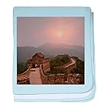 CafePress – Aerial View Of The Great Wall of China – Baby Blan – スーパーソフトベビー毛布、新生児おくるみ ブルー 0760424172