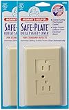 Mommy's Helper - Safe-Plate Outlet Cover - 25pk - Almond by Mommy's Helper
