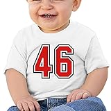 可愛い ボーイとガール 番号46 スポーツロゴ デザイン Ｔシャツ タイツ White Size 24 Months