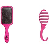 WetBrush(ウェットブラシ) 【セット買い】WetBrush パドル ディタングラー 美髪ケア 頭皮マッサージ+WetBrush シャワーディタングラー グリッター 2個×1個