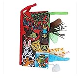 Kishiya 　 動物尾布本　早期学習　　教育　書籍玩具　おもちゃ (5 ページ　七本の一セット) 　　ソフト　　ベビー　　動物尾布本 　赤ちゃん　幼児の尾布本のおもちゃ　　男女兼用　　ベストギフト