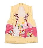 七五三 3歳 三歳 正絹 被布コート 単品 女の子 クリーム 梅 菊 3390-00014