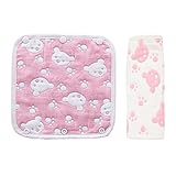 抱っこ紐用よだれカバー よだれカバー 2枚セット 抱っこ紐 よだれ カバー よだれカバー 抱っこ紐用 ベビーカー リバーシブル 綿100％ 柔らかい かわいい よだれパッド (くまピンク)