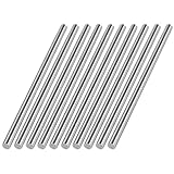 uxcell　旋盤用超硬バー　HSS素材　4.4mm x 100mm　シルバートーン　10枚入り