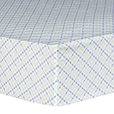 Trend Lab Forest Tales Plaid Fitted Crib Sheet, White/Blue/Green, 6 Count by Trend Lab [並行輸入品]