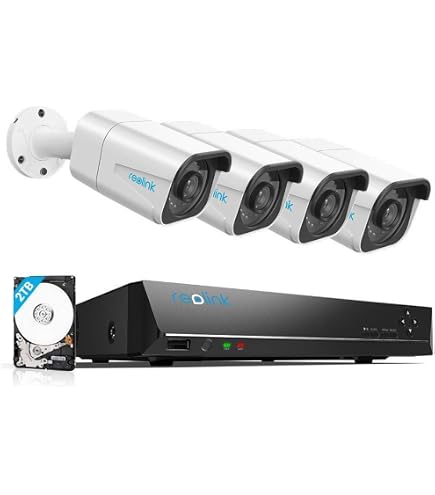 Amazon.co.jp: REOLINK 防犯カメラセット 12MP PoE RLC-1224A×2+RLN8
