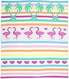 Weegoamigo Knitted Babyﾃδづつblanket - Flamingos, Multi by Weegoamigo [並行輸入品]
