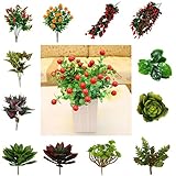 Fenteer 観葉植物　人工植物　ホーム　家庭　結婚式　パーティー　オフィス　インテリア　装飾　プラスチック製　＃７