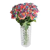 OUYOU 造花 薔薇 枯れない 花 花束 バレンタインデー Valentine's Day 結婚祝い 誕生日 出産祝い 母の日 父の日 お祝い ギフト 8本セット