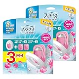 【まとめ買い】ファブリーズトイレ用消臭剤 クラシック・ブーケ 本体 6.3ml＋つめかえ2個パック ×2