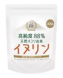 SAVE 高純度88％ 天然チコリ由来 イヌリン 粉末 パウダー 水溶性食物繊維 腸活 計量スプーン付 (300g)
