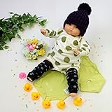 プチシュクレ(petitsucre) 長袖ボディ 2枚組 (グリーンドット/グリーン) (ロンパース) 70～80cm