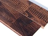 本栗　無垢フローリング　ユニ　古材風仕上　ブラック色塗装品