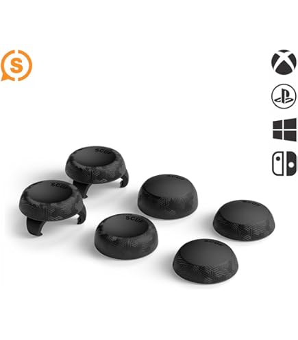 Amazon.co.jp: SCUF スカフ 交換用 凹型 標準スティック 黒 Concave型