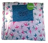 Relaxx Bird Pattern Twin Sheet Set [並行輸入品]