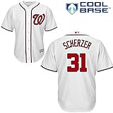 Max Scherzer Washington Nationals # 31 MLB Youth Cool Baseホームジャージーホワイト( Youth Small 8 )