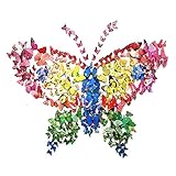Amaonm® 72 PCS 6 Colors Removable 3D Butterfly Wall Decals Nursery Room Decorations Wall Decor 3D Bu