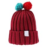 Domybest 秋冬ニット帽子 面白いベビーキャップ シックなモデリング 写真小道具 快適 柔らかく 誕生日 百日記念 幼稚園 防寒対策 暖かく保つ 1-5歳 5色