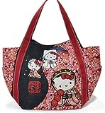 【B8-2】 Hello Kitty ハローキティ 限定 和柄 マザーズバッグ トートバッグ マザーズトートバッグ ■KITTY-WG■(4024CherryBlossom)
