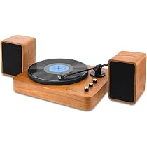Voksun 3-Speed Precision Turntable with 