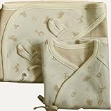100% Organic Baby Gift Set_ Newborn Long Sleeve Side Snap Shirt, Swaddle Blanket by Gift set