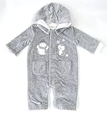 ロサン防寒ベビーカバーオール 6-9M グレー 52V-6031