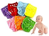 Active Island カラフル おむつカバー 布おむつ セット コットン素材 メッシュ素材 通気性 (7色セット（メッシュ）)
