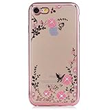 iPhone 7 ケース UNEXTATI 高品質 TPU カバー 超薄型 メッキ加工 ケース 液晶保護 脱着簡単 透明 耐汚れ 耐衝撃 柔軟 軽量 Apple iPhone7 用 ケース Case 