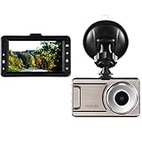 CARSUN Dash Cam Super Night Vision 3" LCD Full-HD 4023x3024 170 Degree Wide Angle Dashboard Camera R